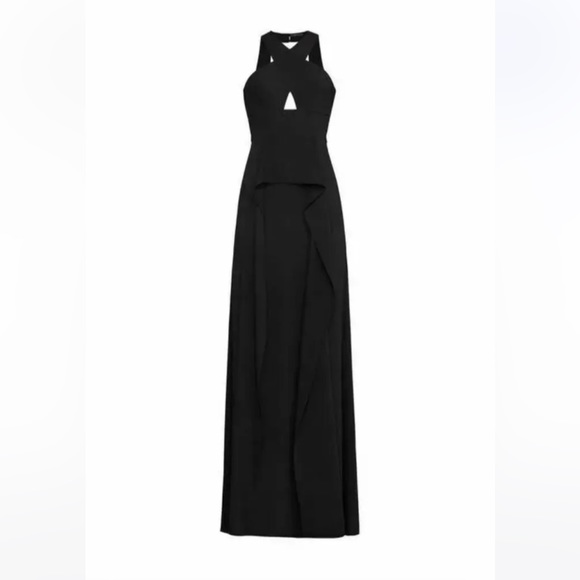 BCBGMaxAzria Bryleigh Crisscross Halter Gown - Picture 2 of 12